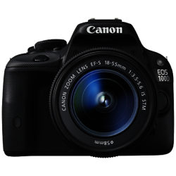 Canon EOS 100D Digital SLR Camera with 18-55 IS STM Lens, HD 1080p, 18MP, 3 LCD Touch Screen